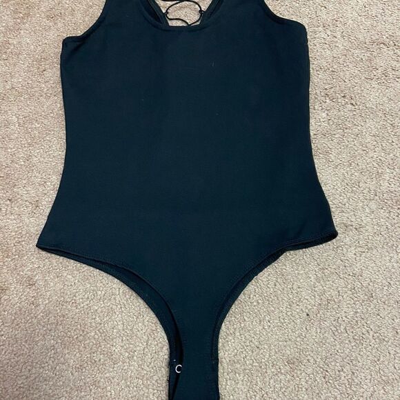 Dynamite Black Lace Up Bodysuit - Picture 3 of 3